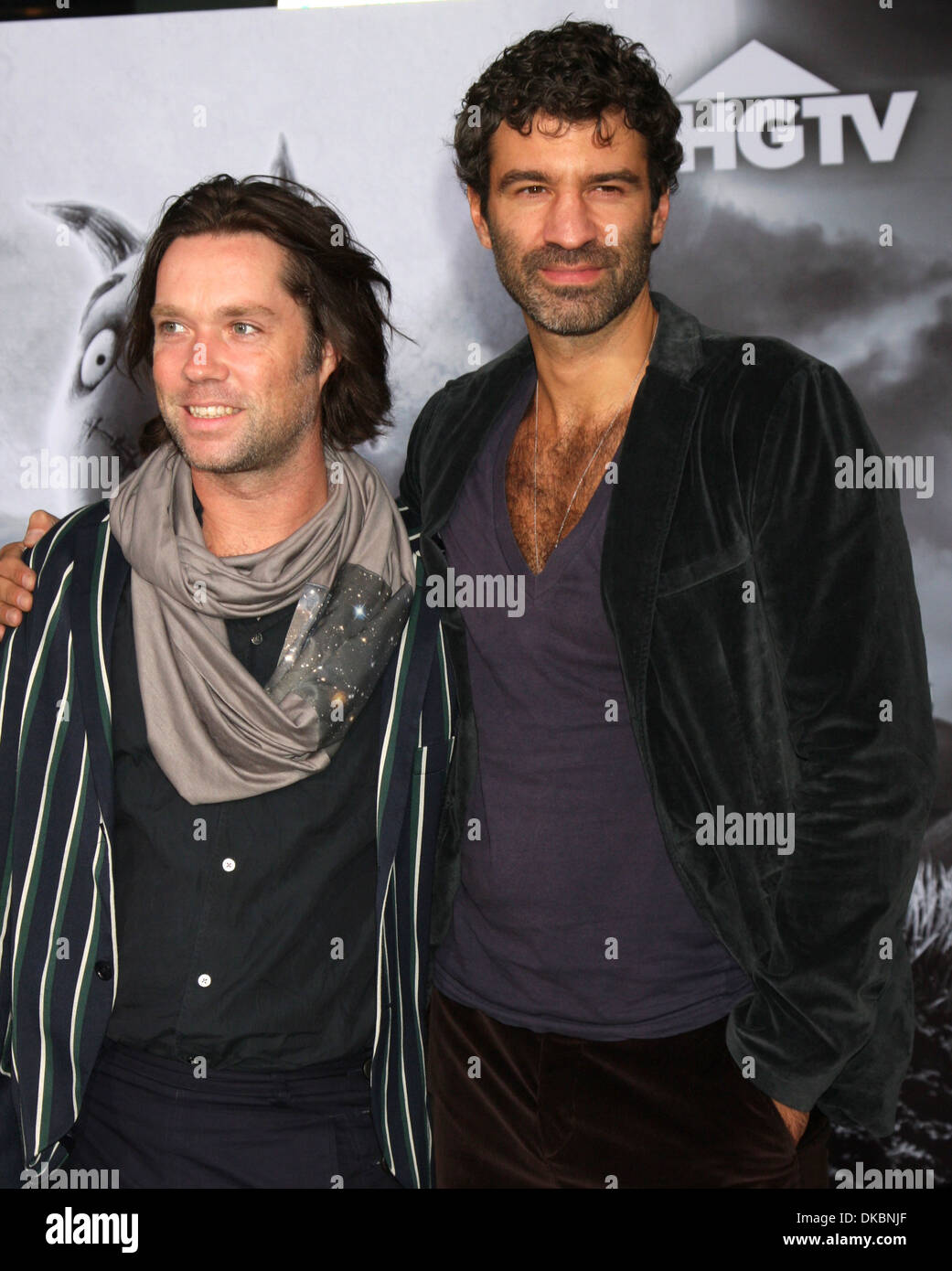 Rufus Wainwright and Jorn Weisbrodt Disney's 'Frankenweenie' premiere