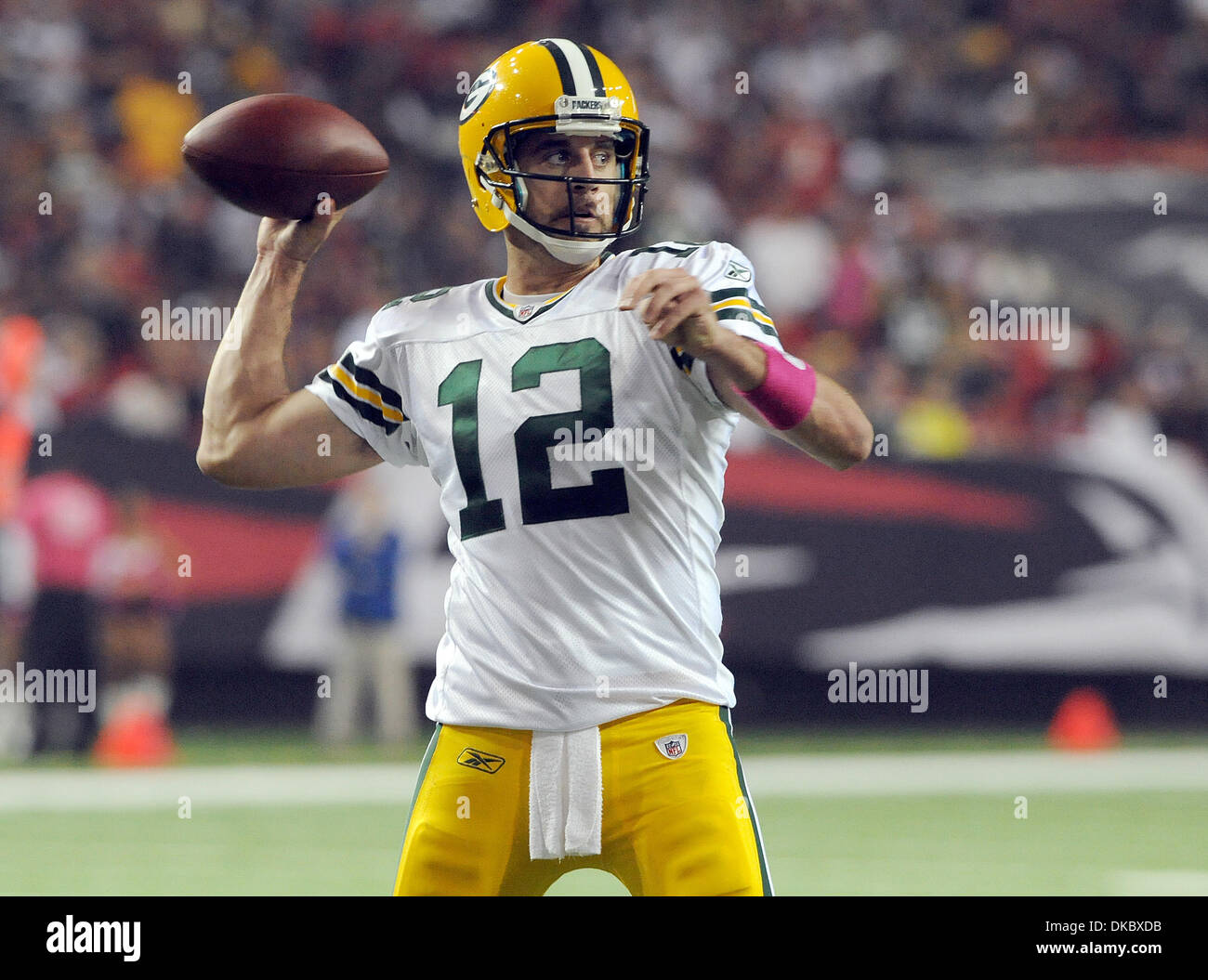Oct. 10, 2011 Atlanta, U.S. Green Bay Packers quarterback