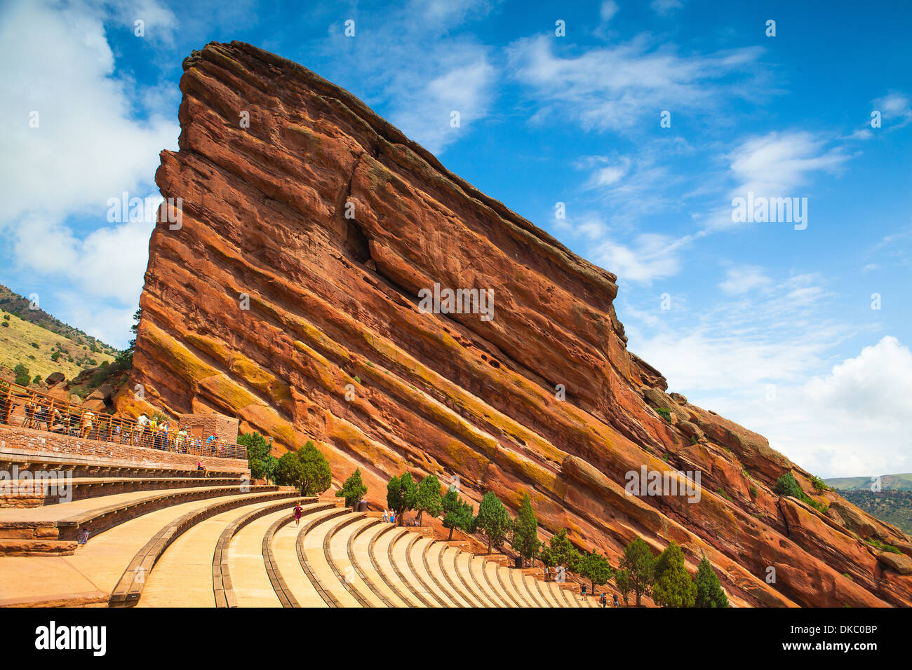 Famous Historic Red Rocks Amphitheater near Denver, Colorado Stock Photo