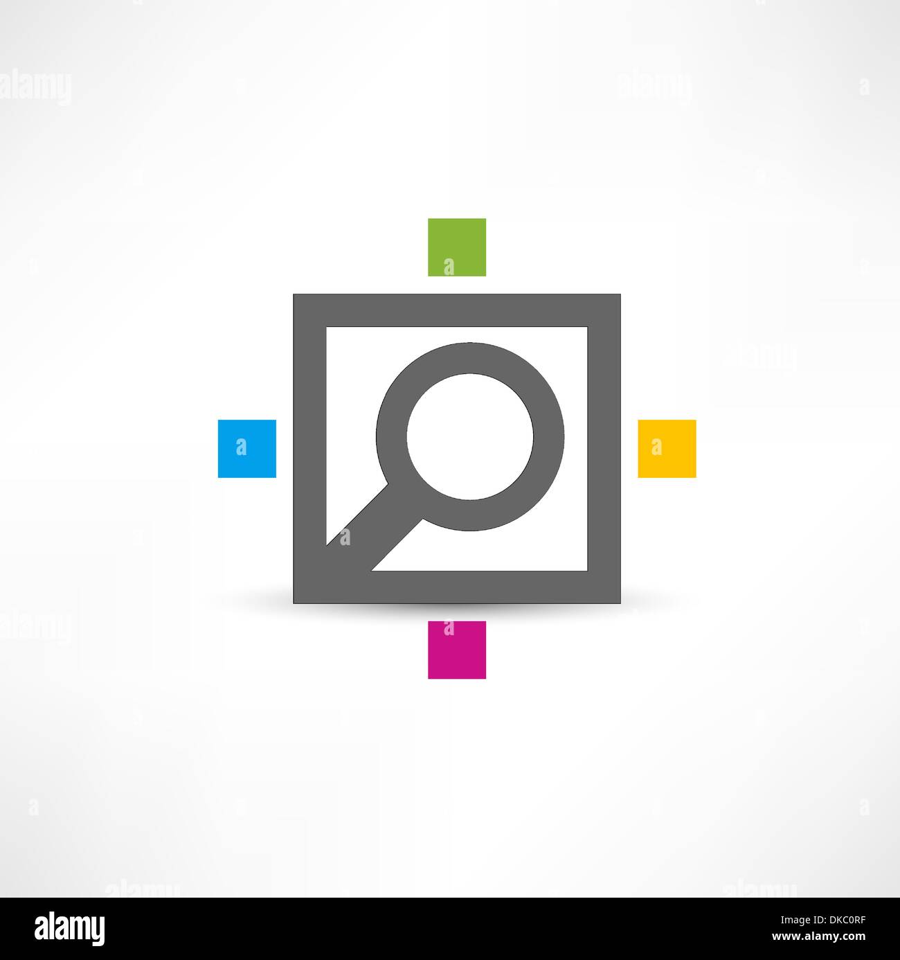Magnifying glass. Search Icon Stock Vector