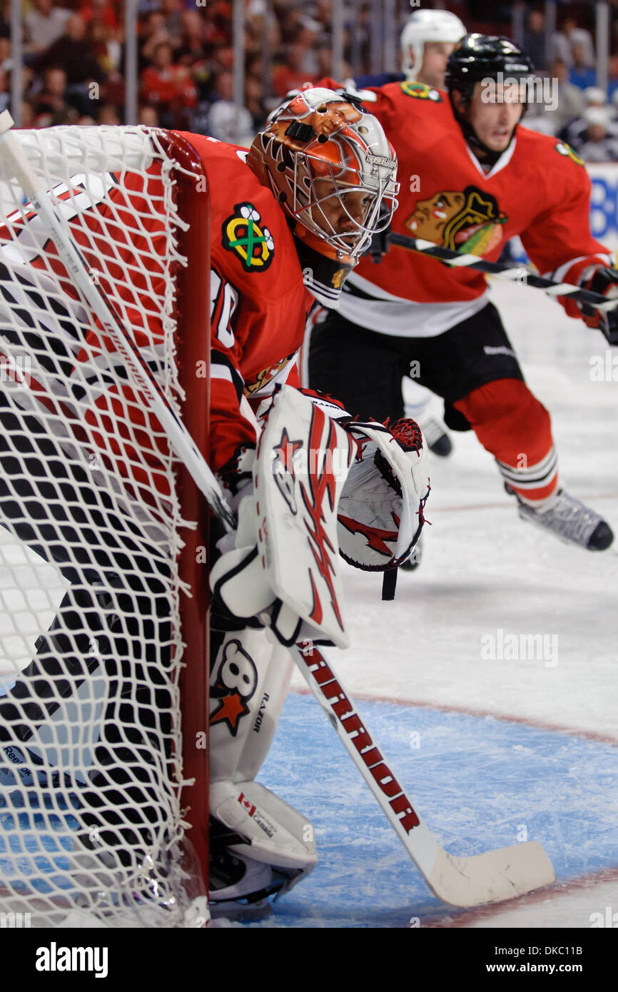 Oct. 13, 2011 - Chicago, Illinois, U.S - Chicago goalie Ray Emery (30