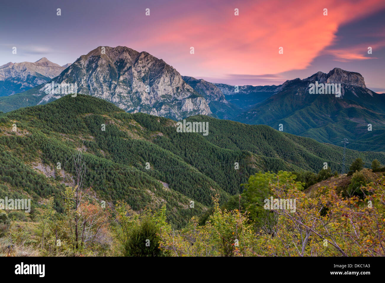 Tella, National Park of Ordesa and Monte Perdido, Huesca, Spain, Europe. Stock Photo
