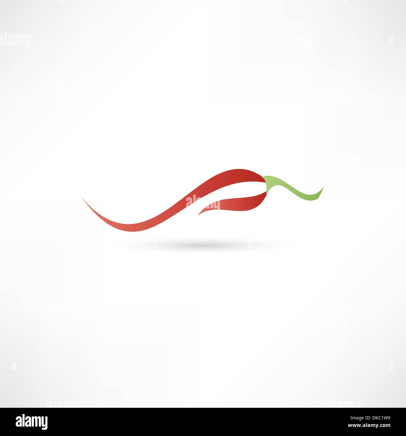 Icon Of Red Hot Chili Pepper Stock Vector Art Illustration