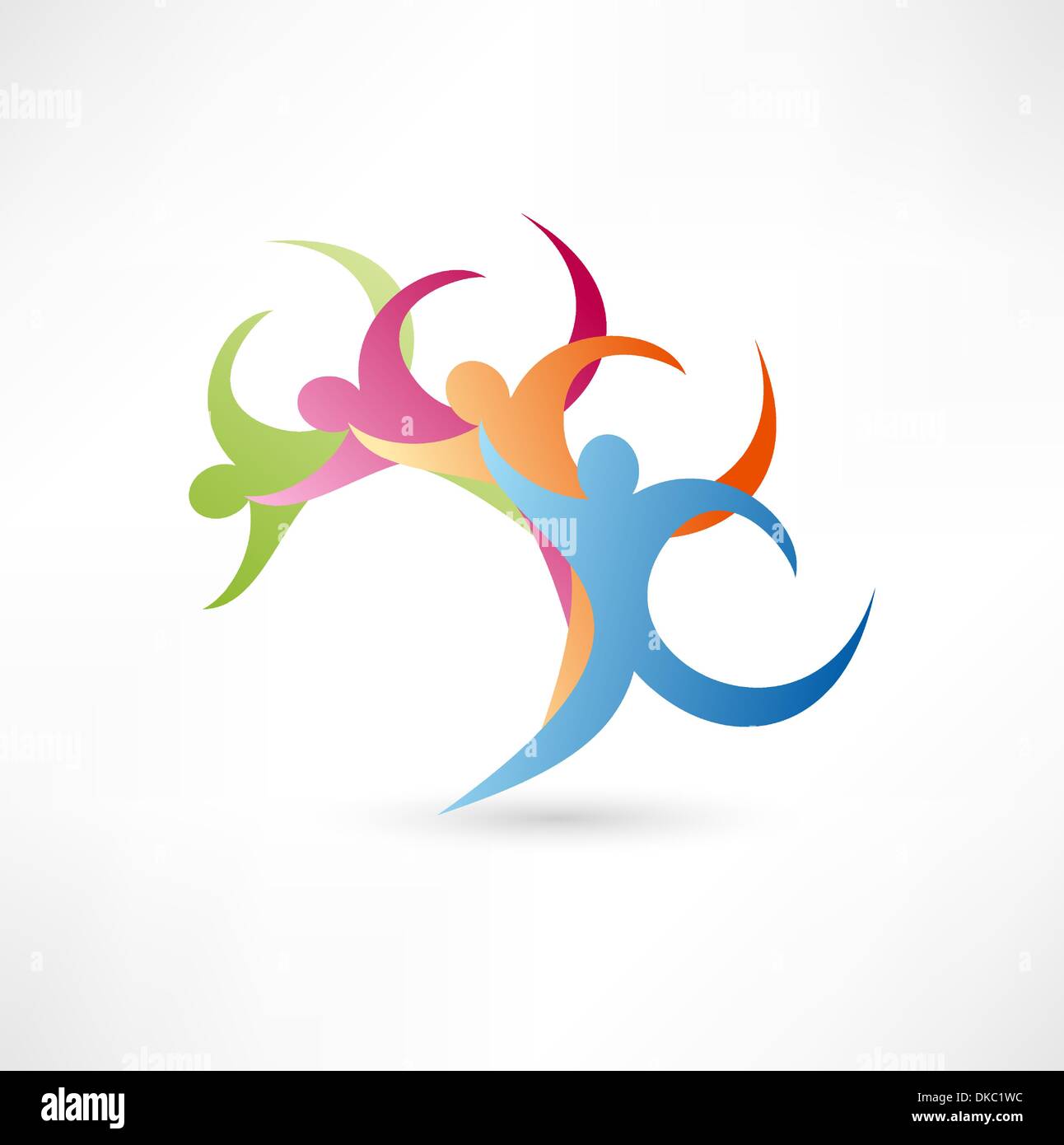 Abstract wave people Stock Vector Image & Art - Alamy