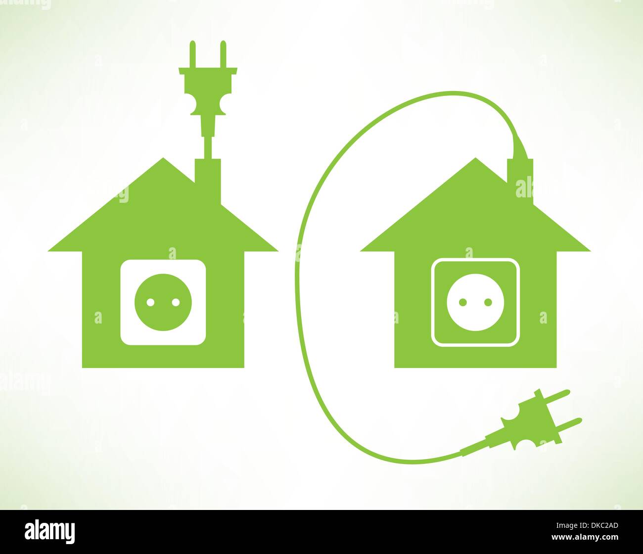 Green House Stock Vector