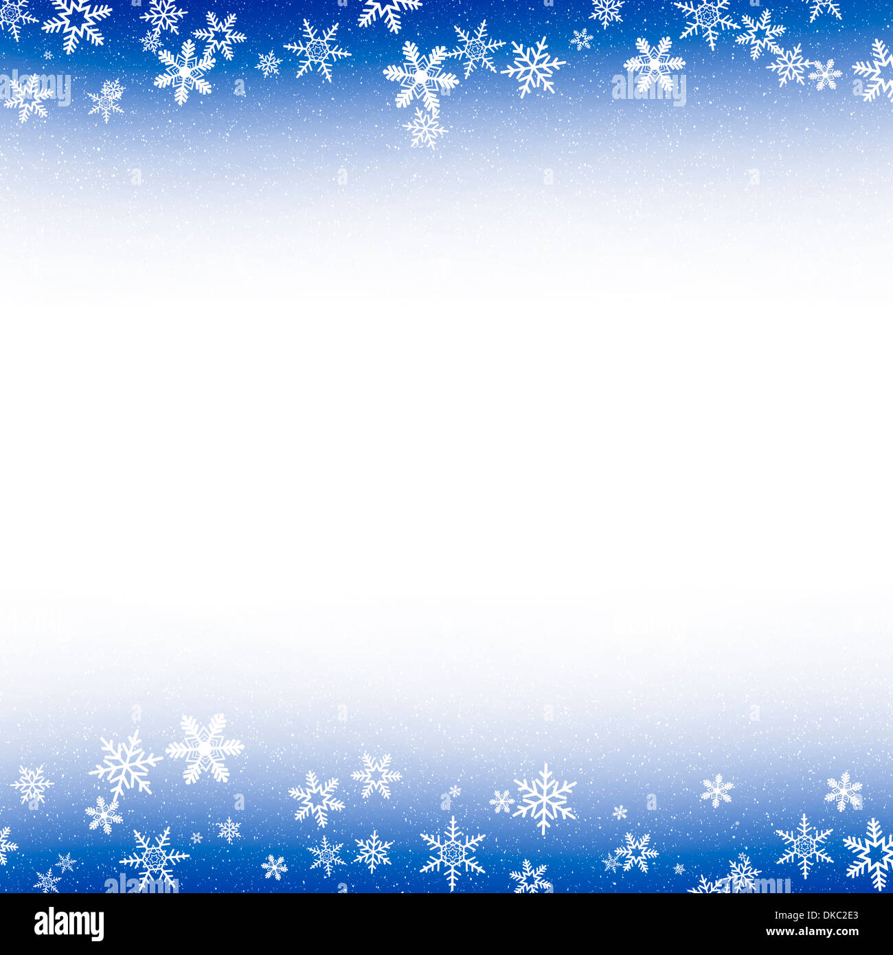 Blue and White Snowflake Background Frame Stock Photo - Alamy