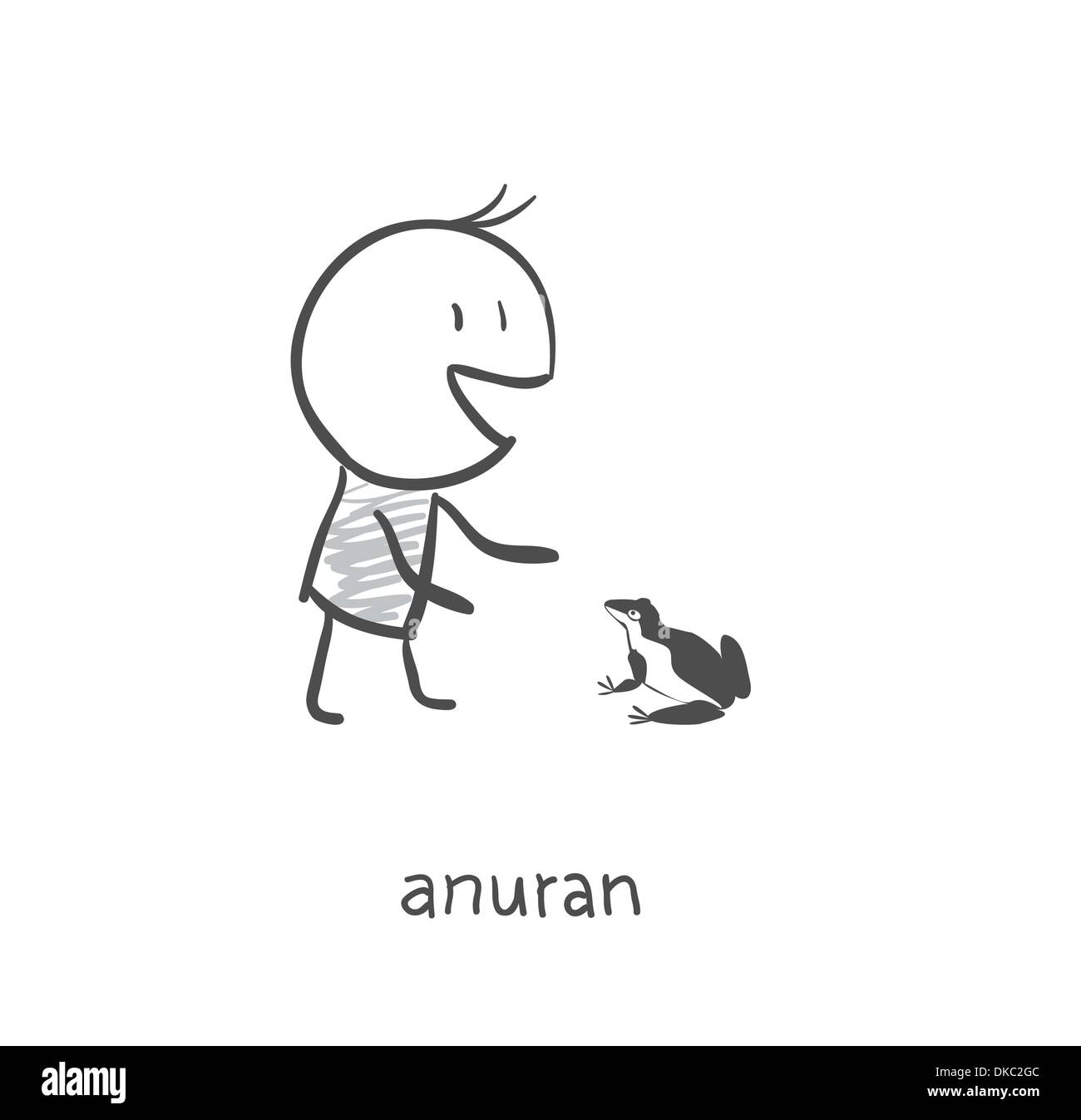 Anuran Friend Stock Vector