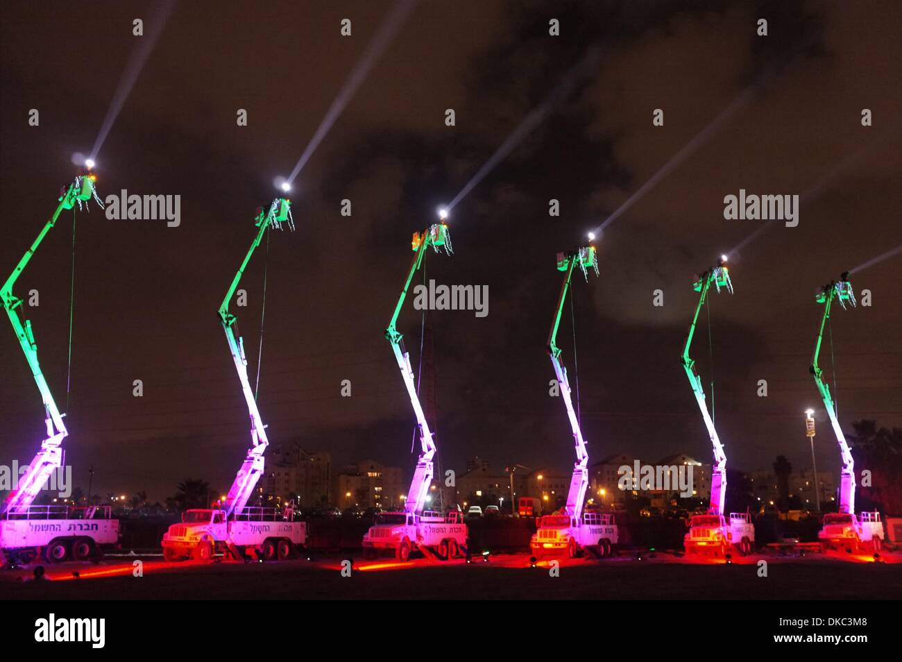 Tel Aviv, Israel. 04th Dec, 2013. Israel Electric Company, IEC, lights