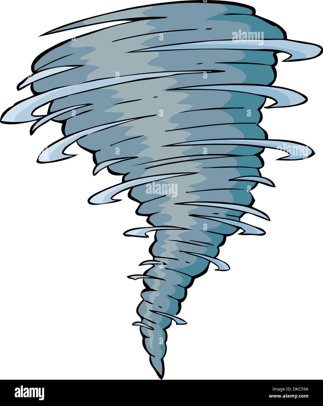 Tornado on a white background vector illustration Stock Vector