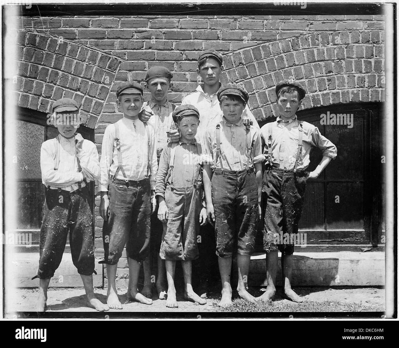 Doffers in Aragon Mills. Rock Hill, S.C. 523539 Stock Photo