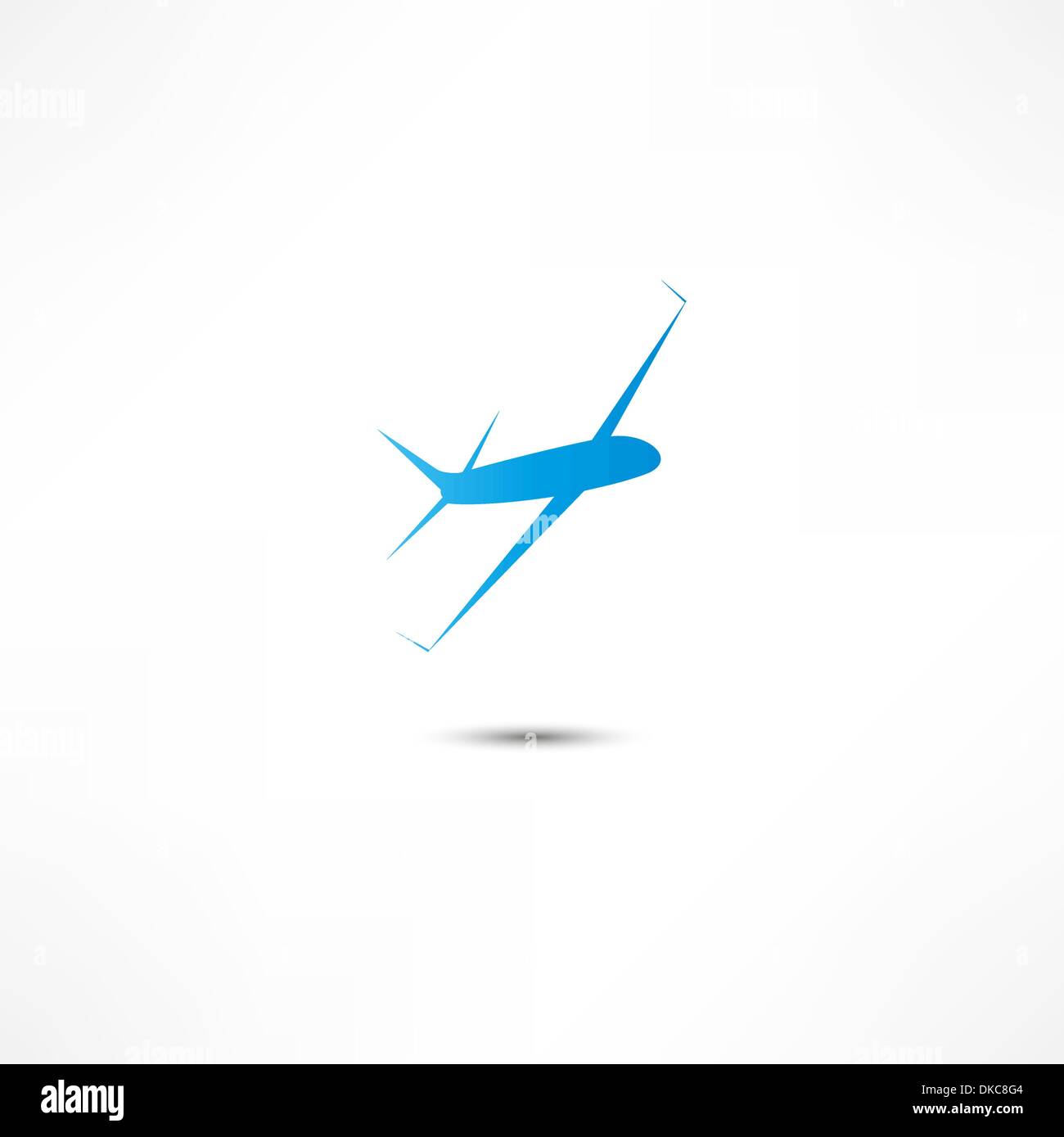 Flying airplane Stock Vector