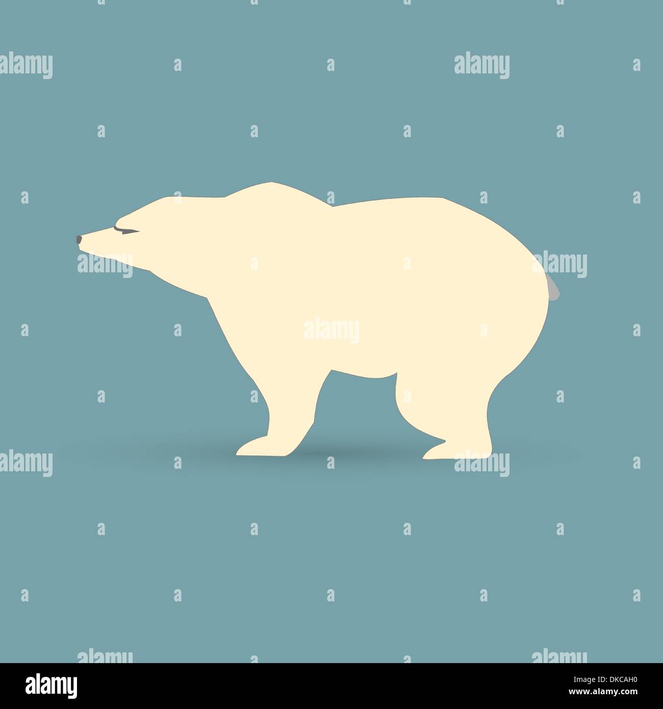 White polar bear Stock Vector Image & Art - Alamy