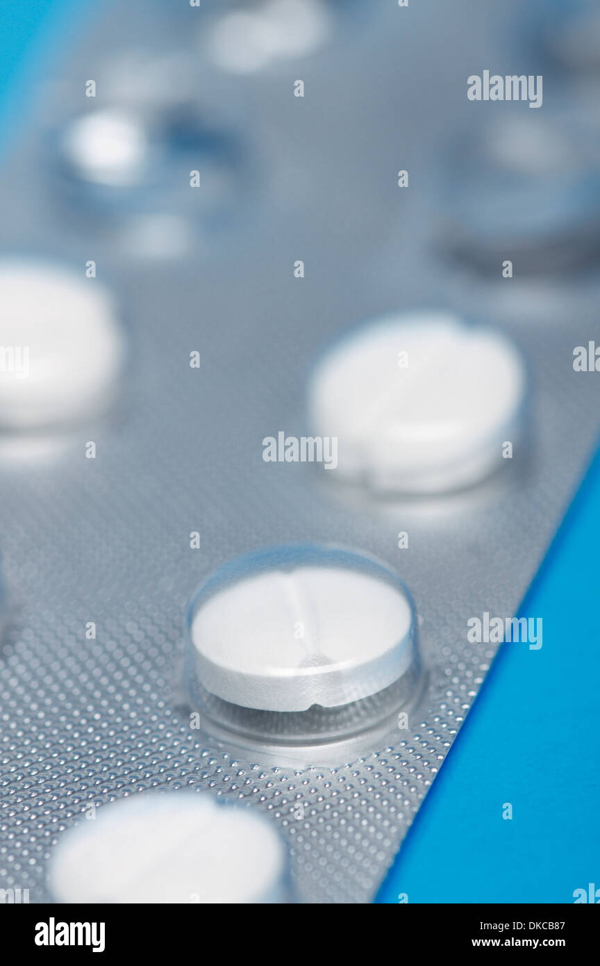 Ciprofloxacin blister packwith 250 mg Ciprofloxacin pills Stock Photo