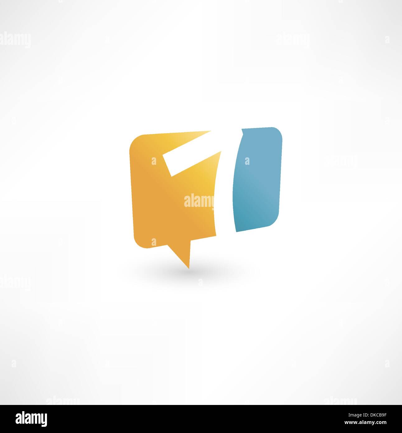 Abstract icon bubble based on the number 7 Stock Vector