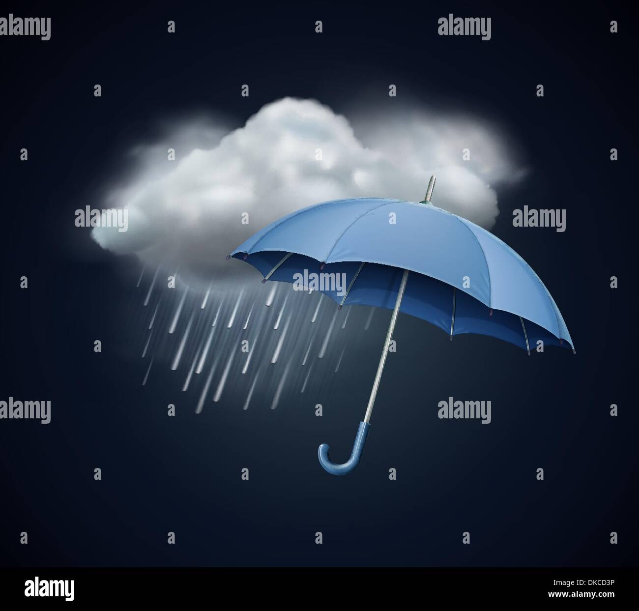 Vector illustration of cool single weather icon elegant opened