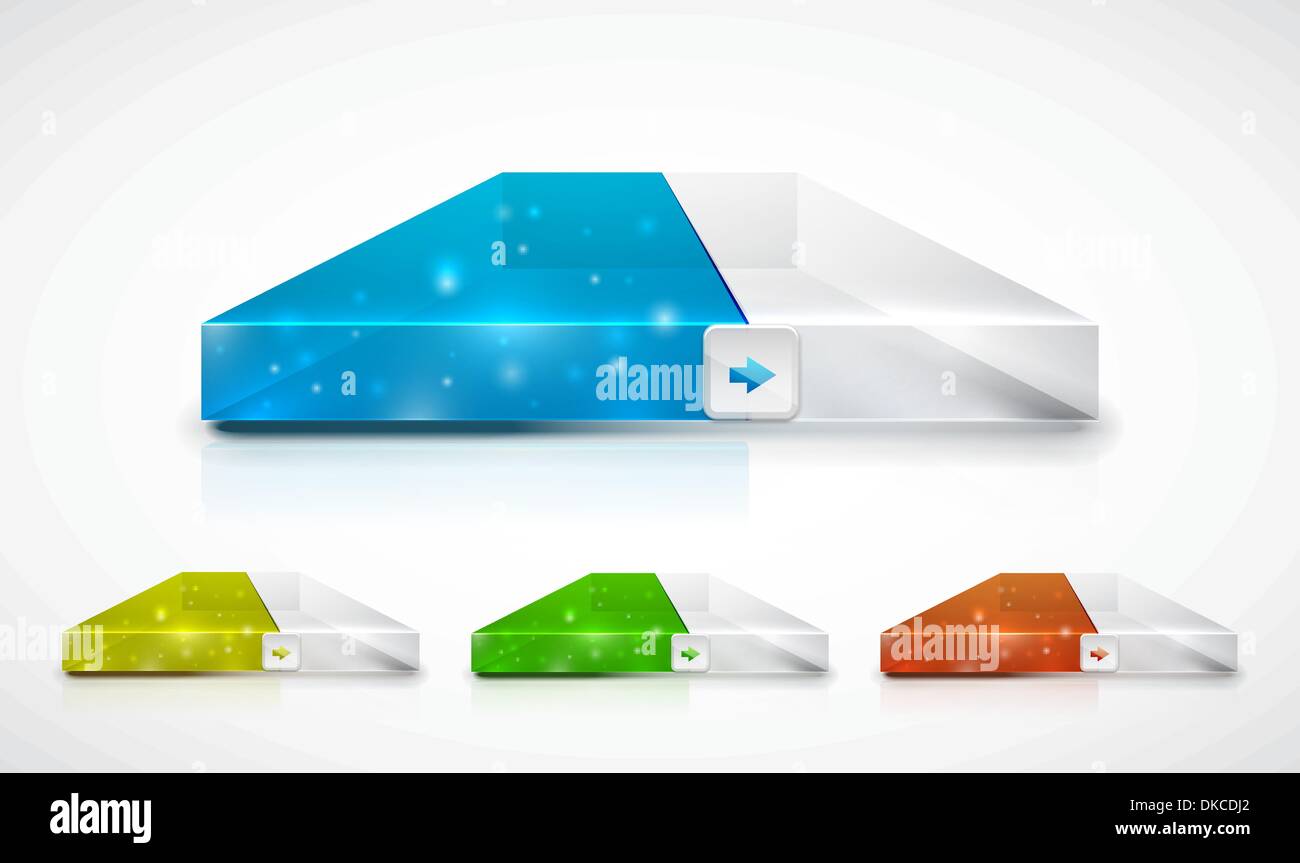 Modern slider / progress bar. Vector eps10 illustration Stock Vector ...