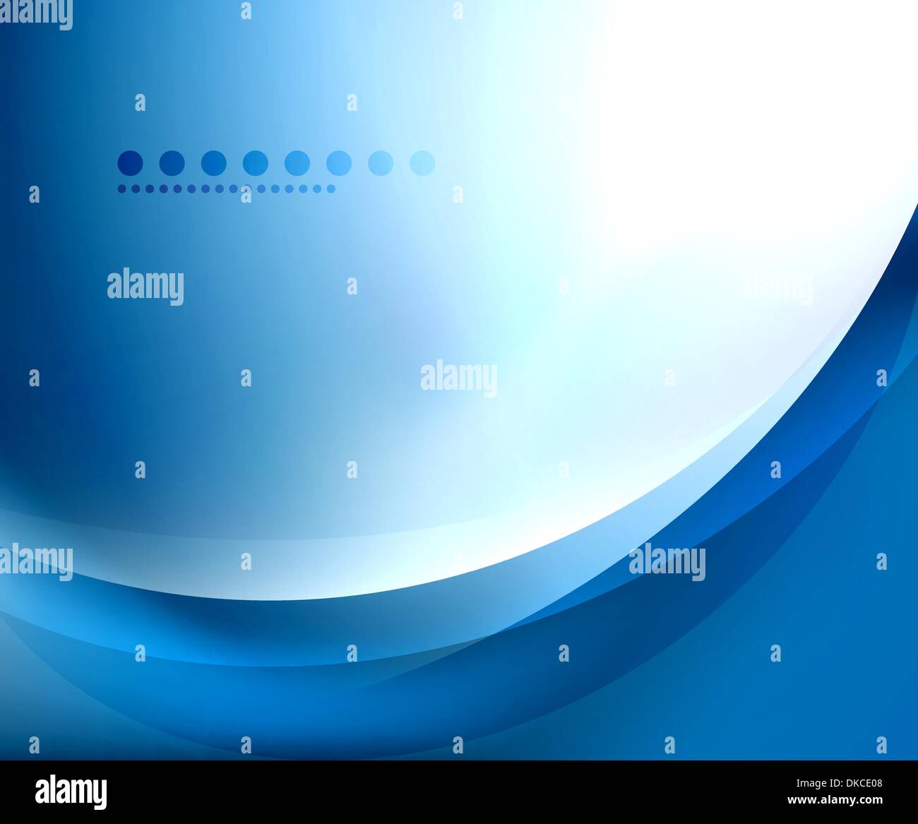 Blue smooth wave template. Abstract background - vector eps10 ...