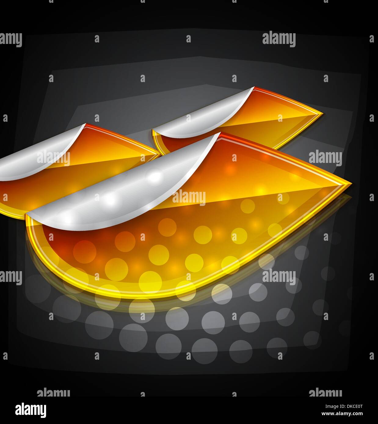 Black business autumn template. Paper leaf sticker, strict design Stock ...