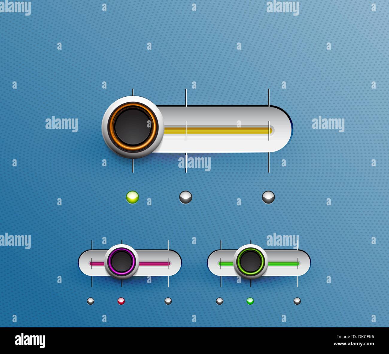 Set of vector sliders in color variations Stock Vector Image & Art Alamy