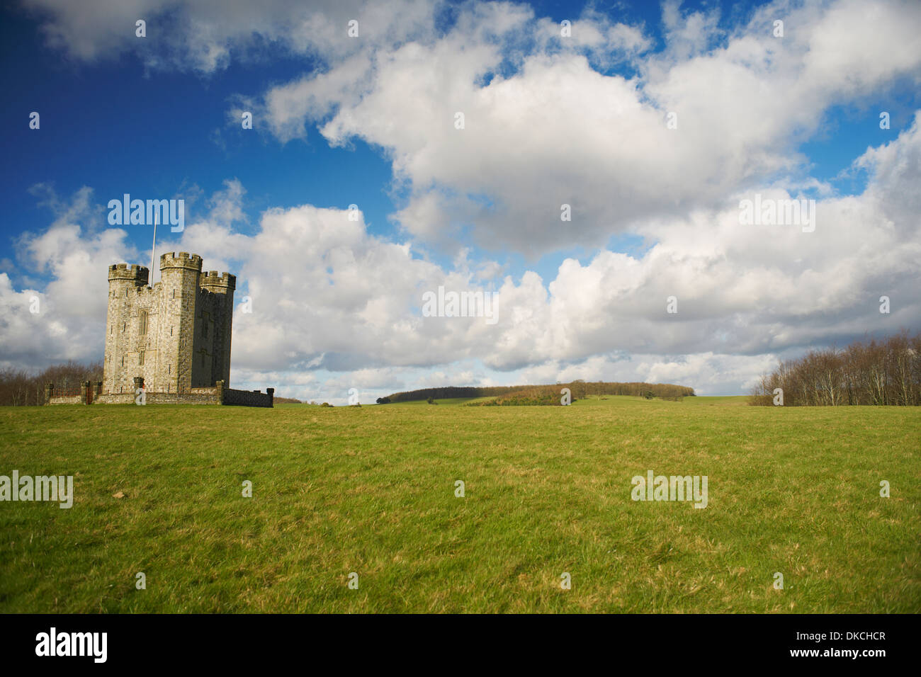 Remote historic fortress, Sussex, United Kingdom Stock Photo