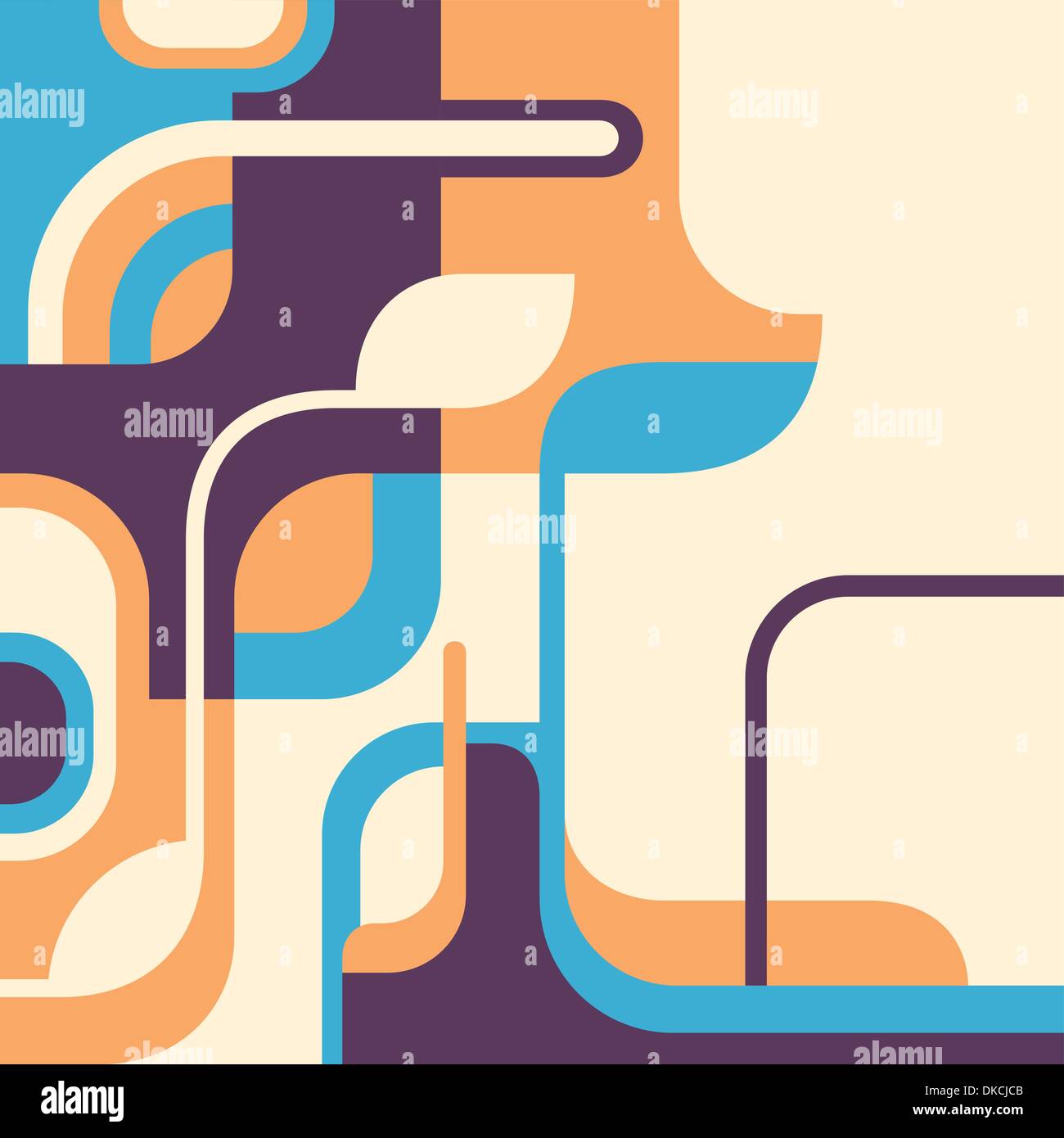 Abstract background with designed shapes Stock Vector