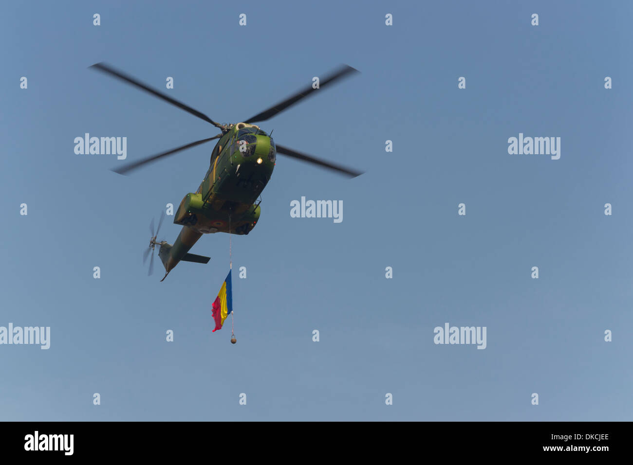 IAR 330 PUMA SOCAT helicopter - December 1st, Parade on Romania's National Day Stock Photo