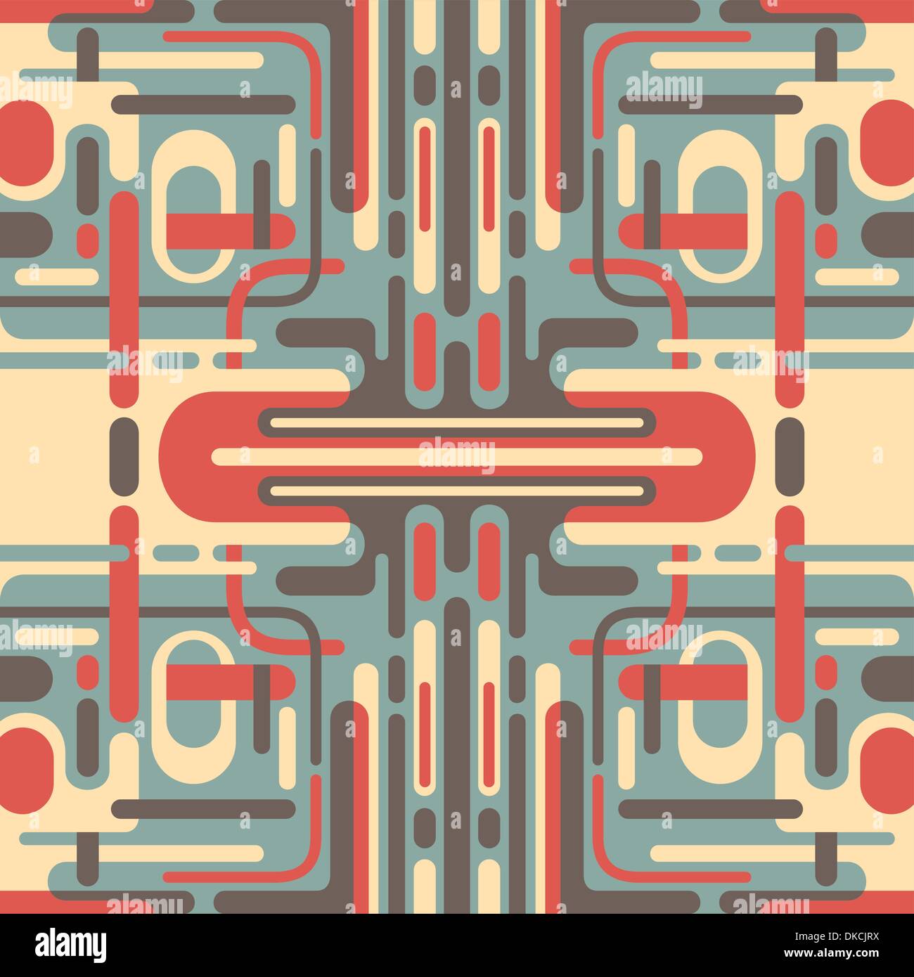 Illustration of retro abstraction Stock Vector