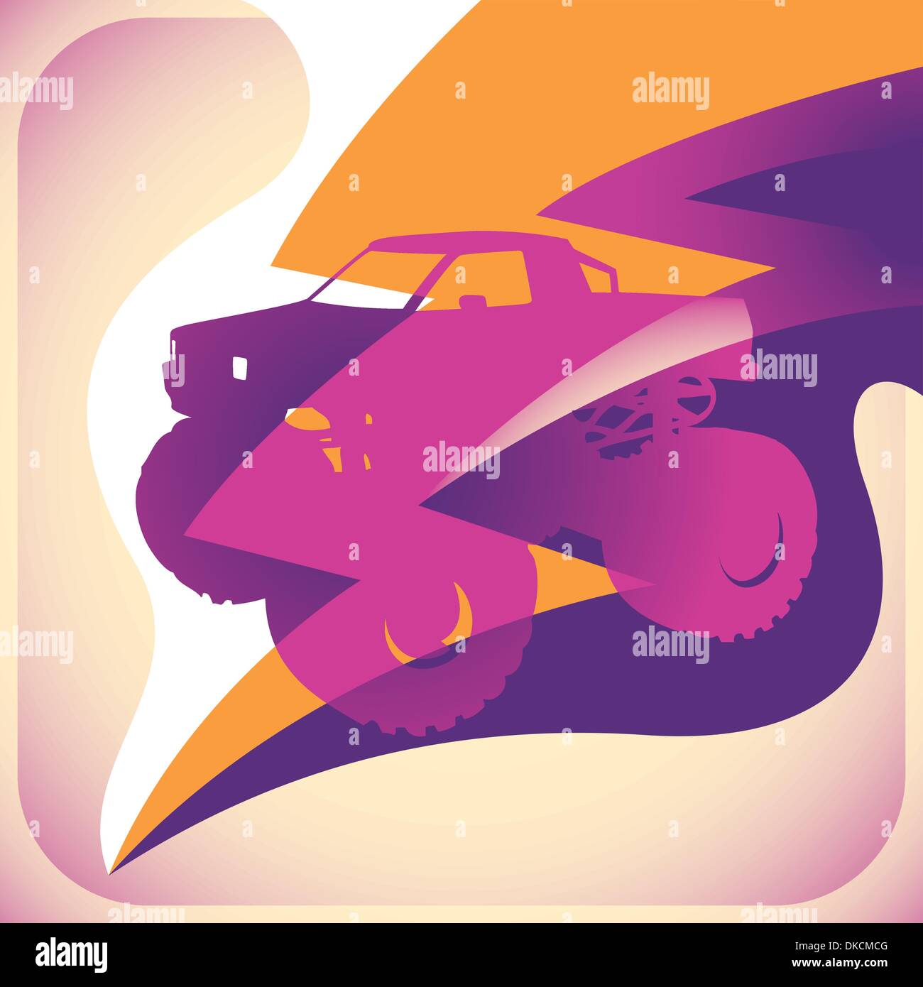 Monster. Vector Driver Monster driver Stock Vector Images - Alamy