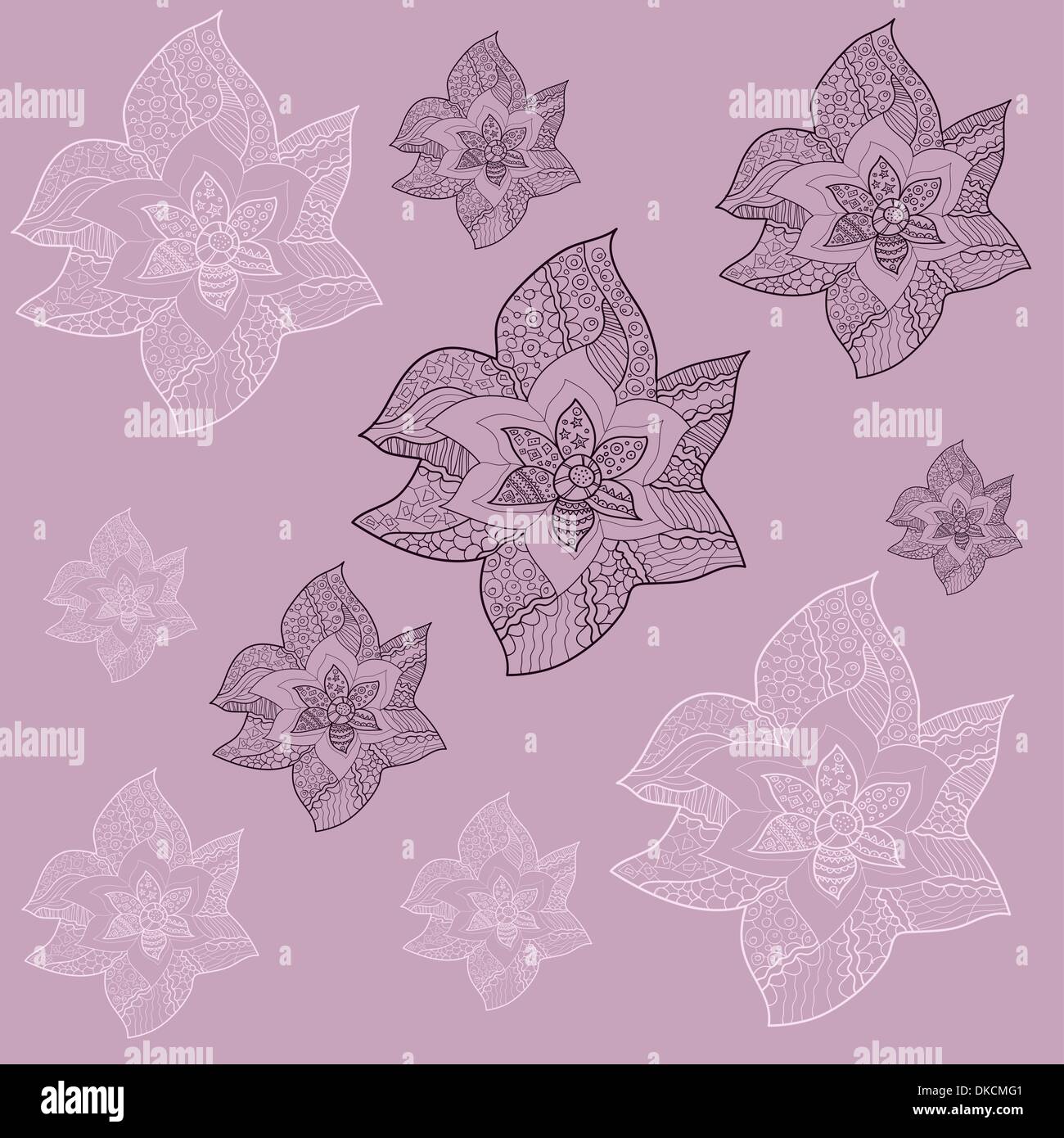 Seamless background with flowers in pastel colors. Seamless texture ...