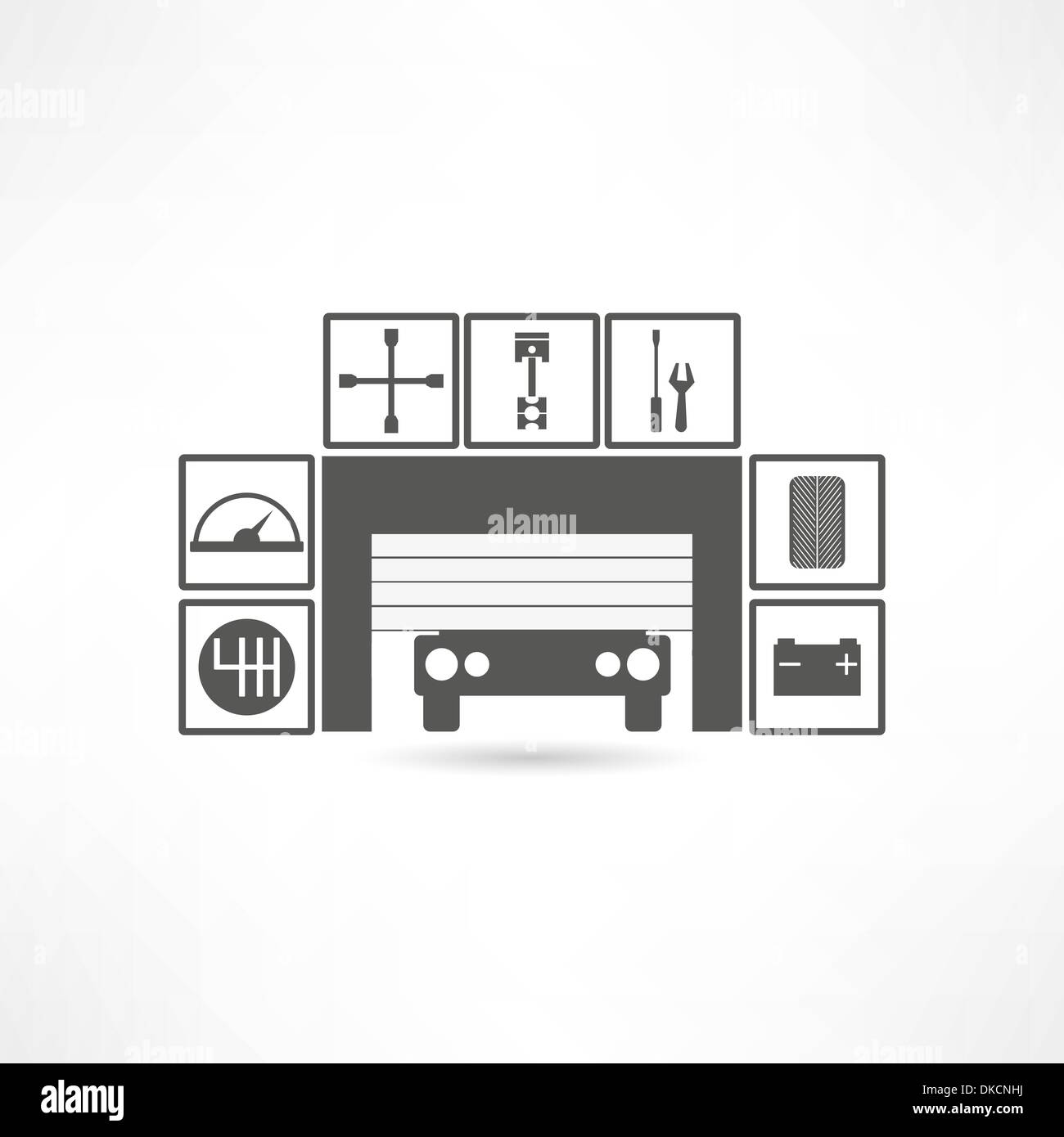 Garages Stock Vector Images - Alamy