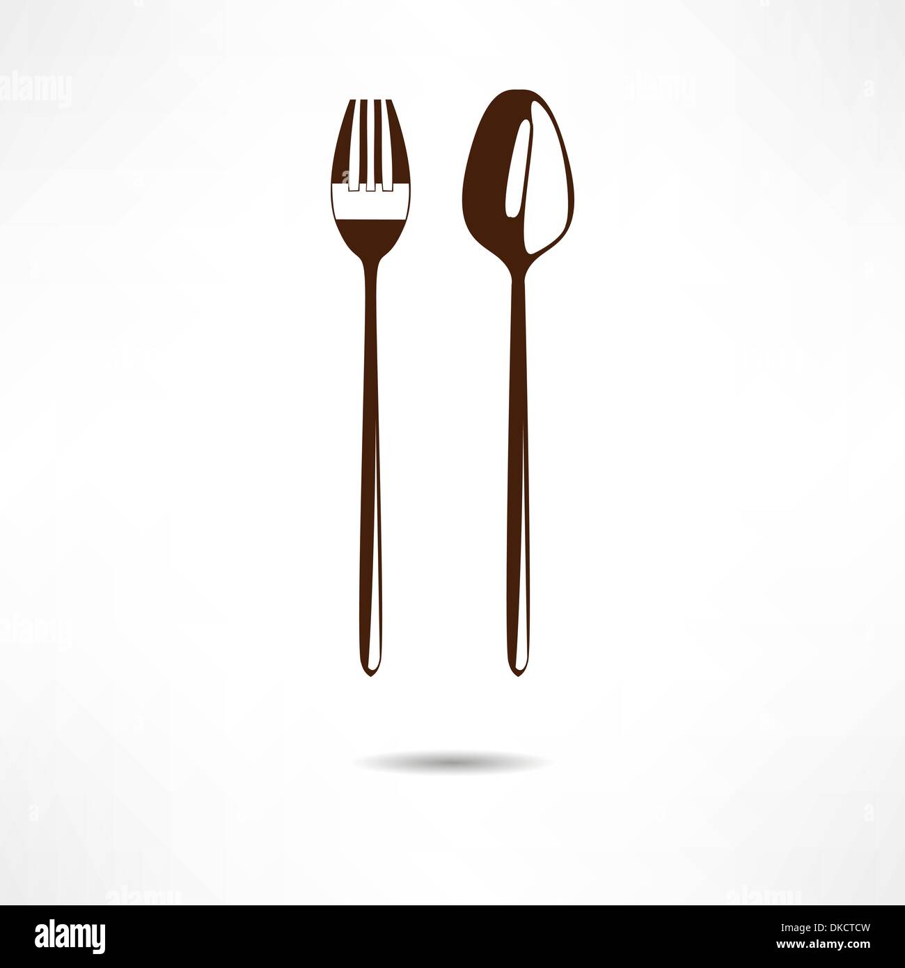 Spoon and fork Stock Vector Image & Art - Alamy