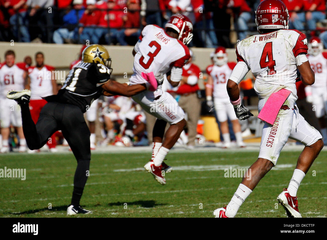 Oct. 29, 2011 - Nashville, Tennessee, U.S - Arkansas Razorbacks wide ...
