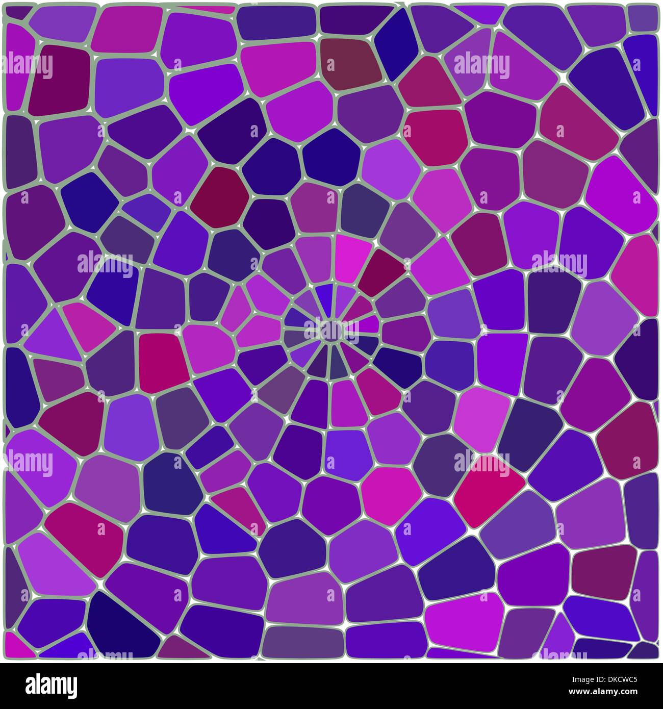 Vector seamless cracked multi colored pattern in red and pink Stock Vector