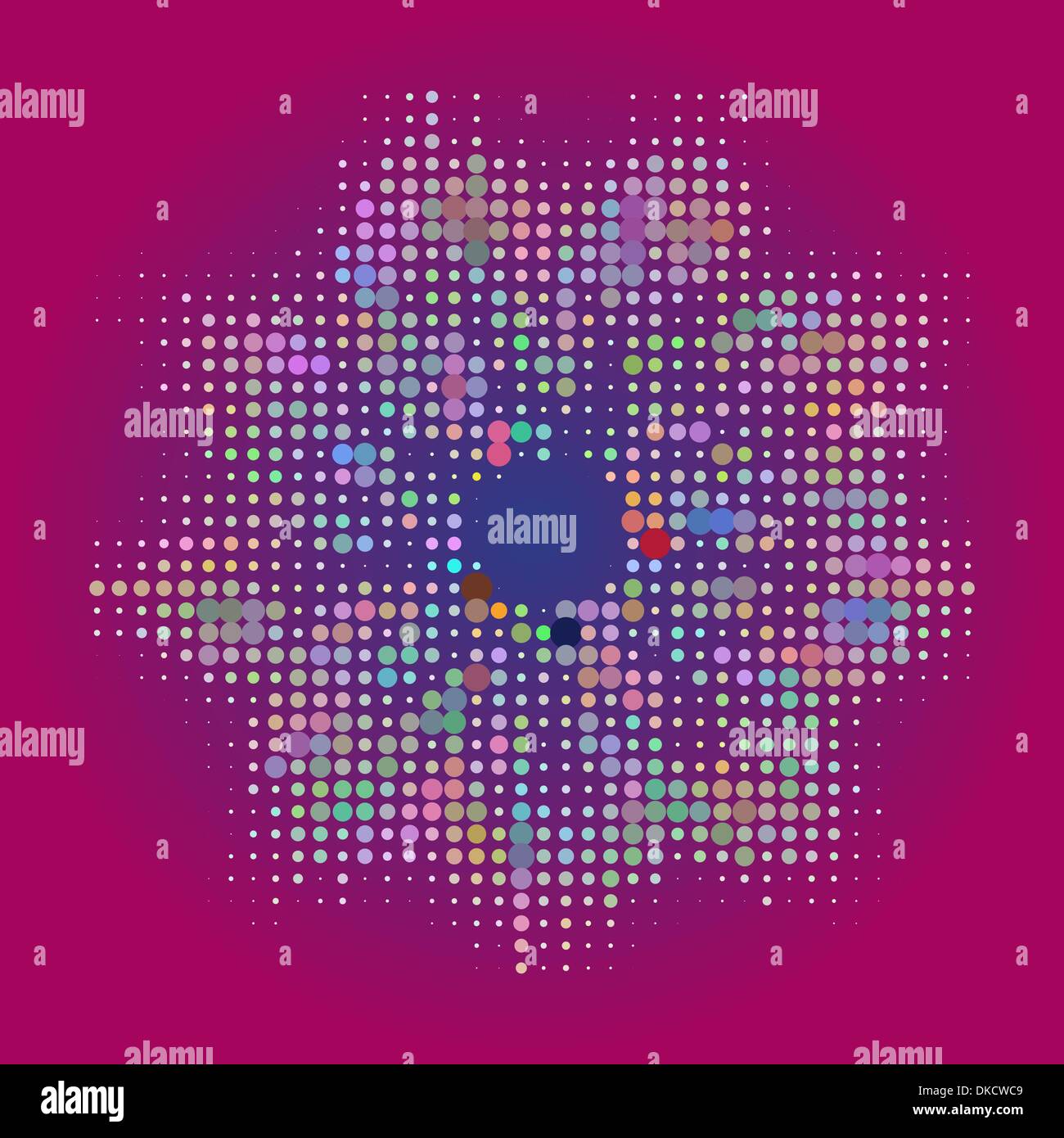 Vector seamless cracked multi colored pattern in red and pink Stock Vector