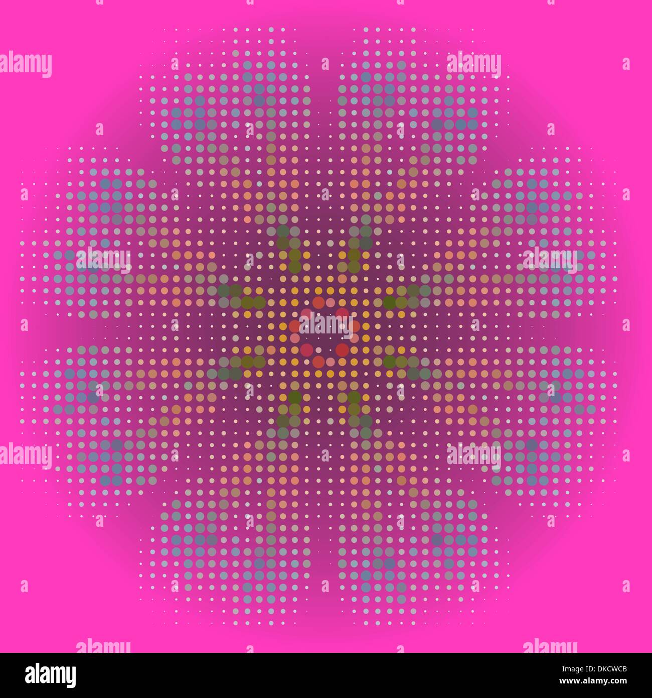 Vector seamless cracked multi colored pattern in red and pink Stock Vector