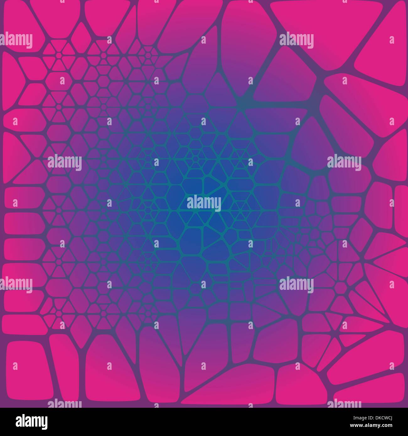 Vector seamless cracked multi colored pattern in red and pink Stock Vector