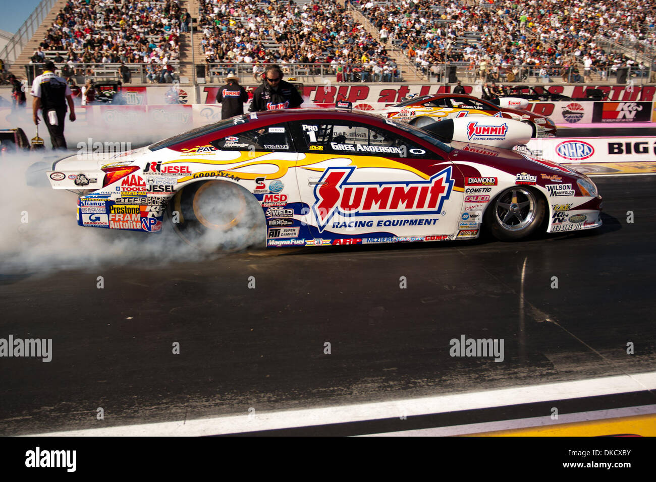 Oct. 29, 2011 Las Vegas, Nevada, U.S NHRA Pro Stock driver Greg