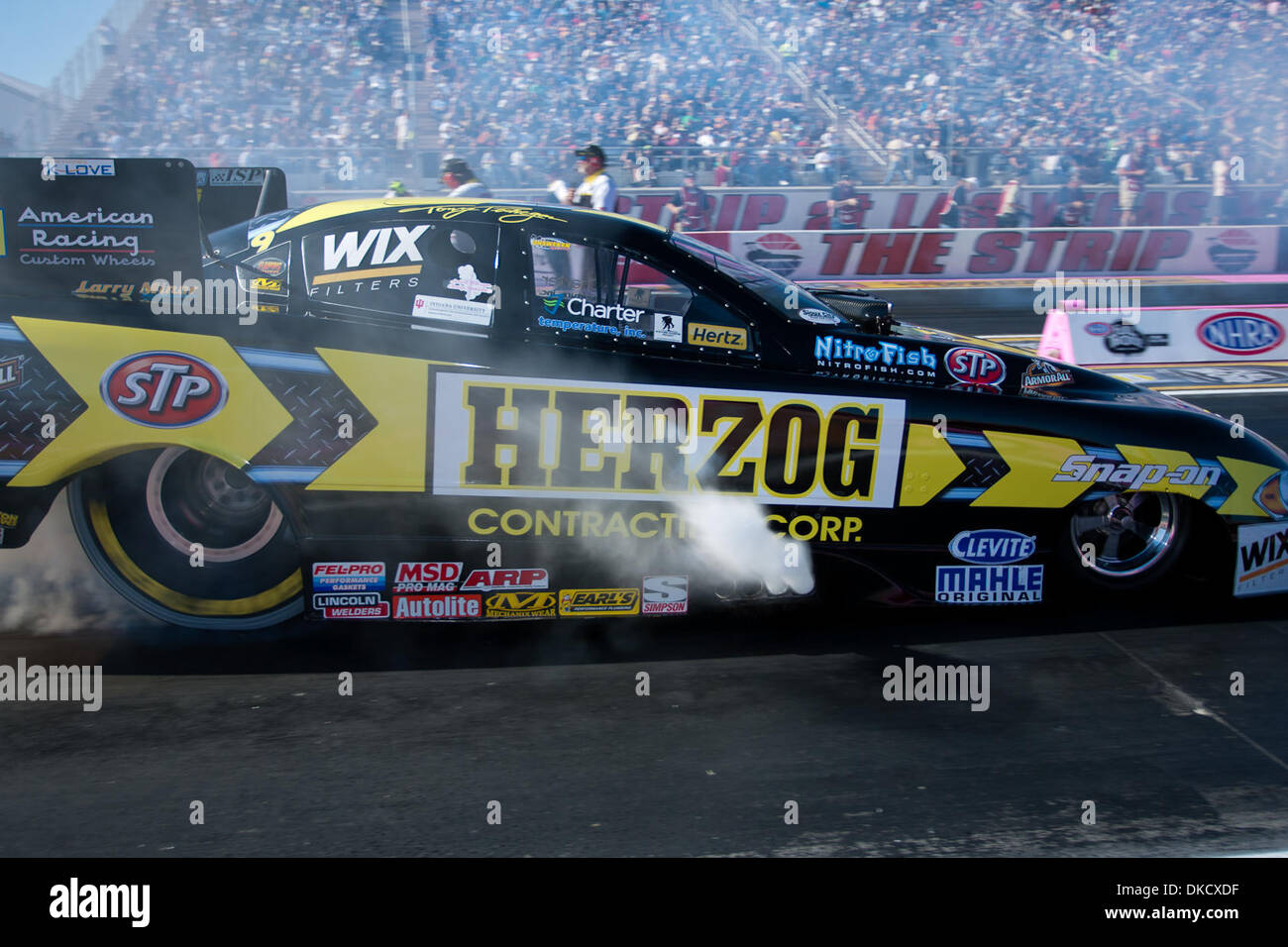 Oct. 29, 2011 Las Vegas, Nevada, U.S NHRA Funny Car driver Tony