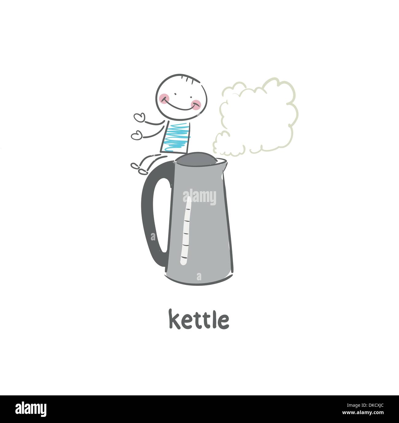 electric kettle Stock Vector