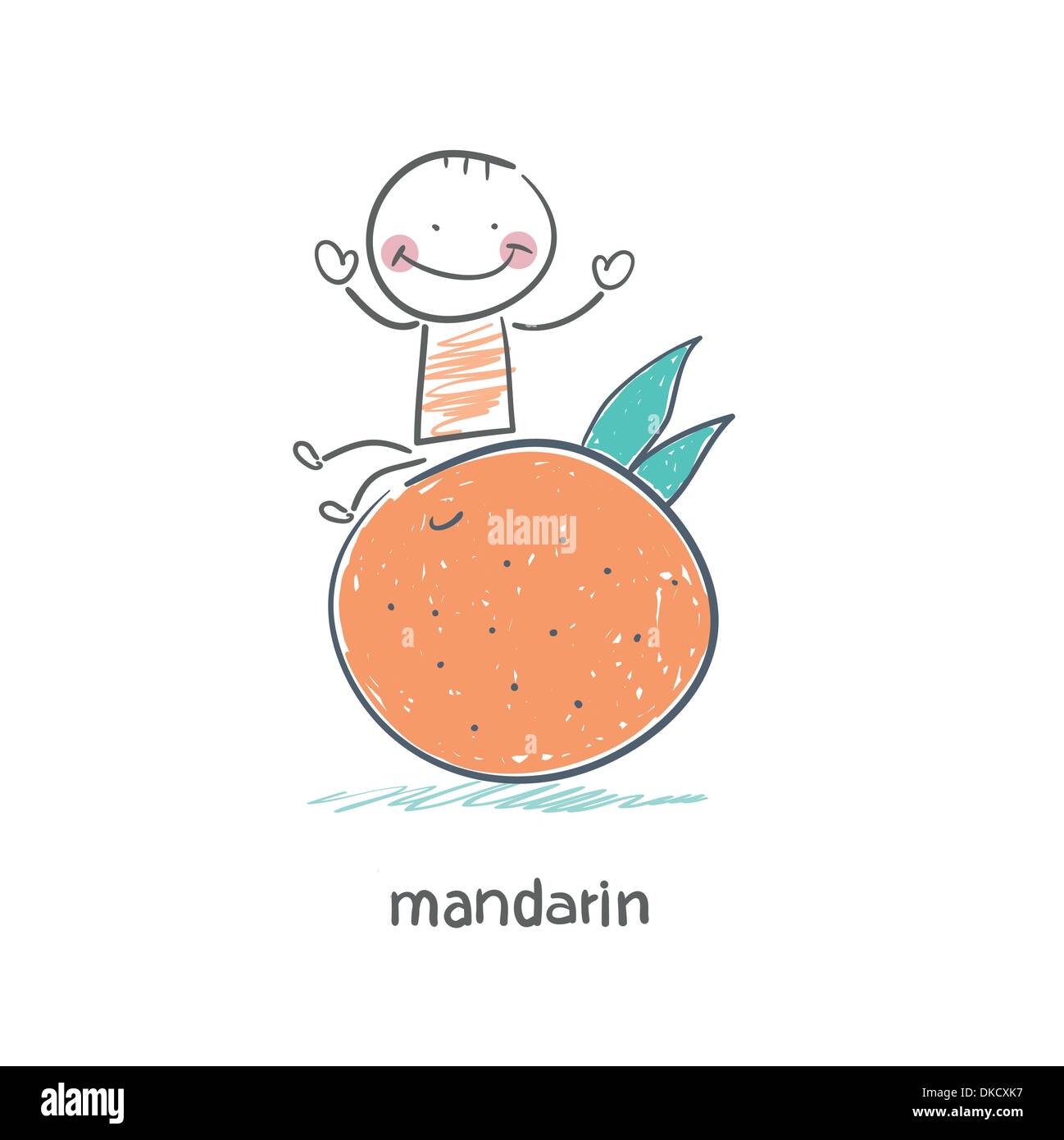 Man and Mandarin Stock Vector Image & Art - Alamy