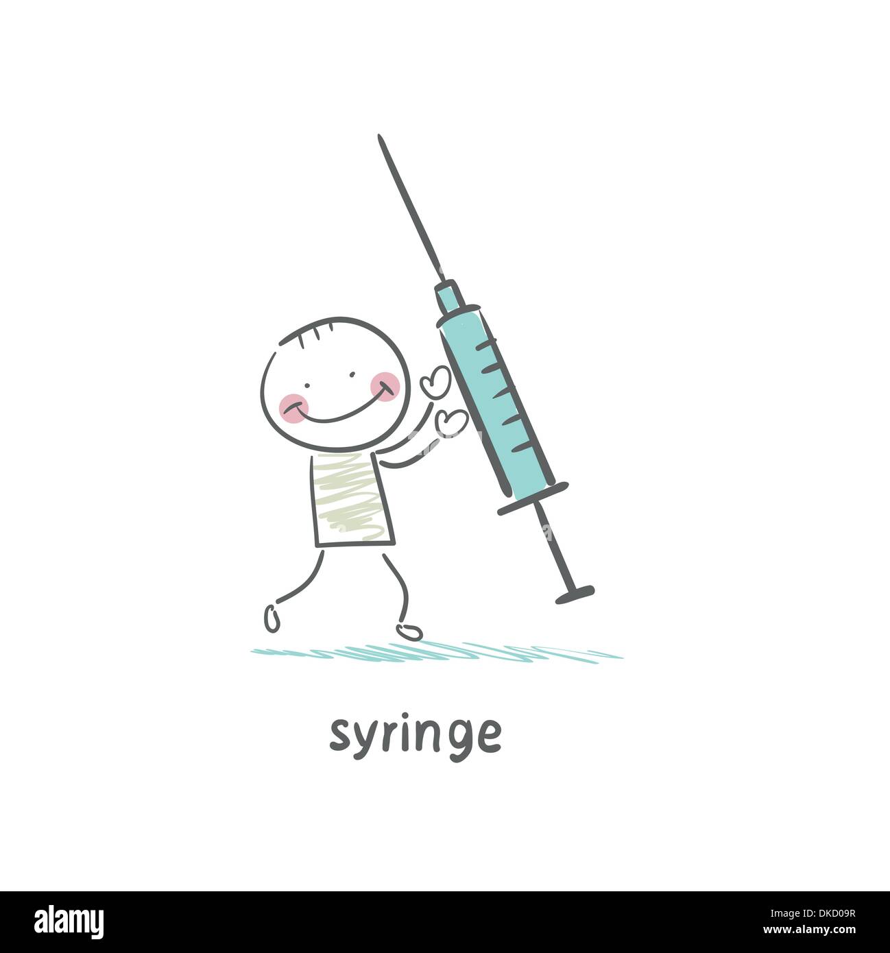 syringe icon Stock Vector