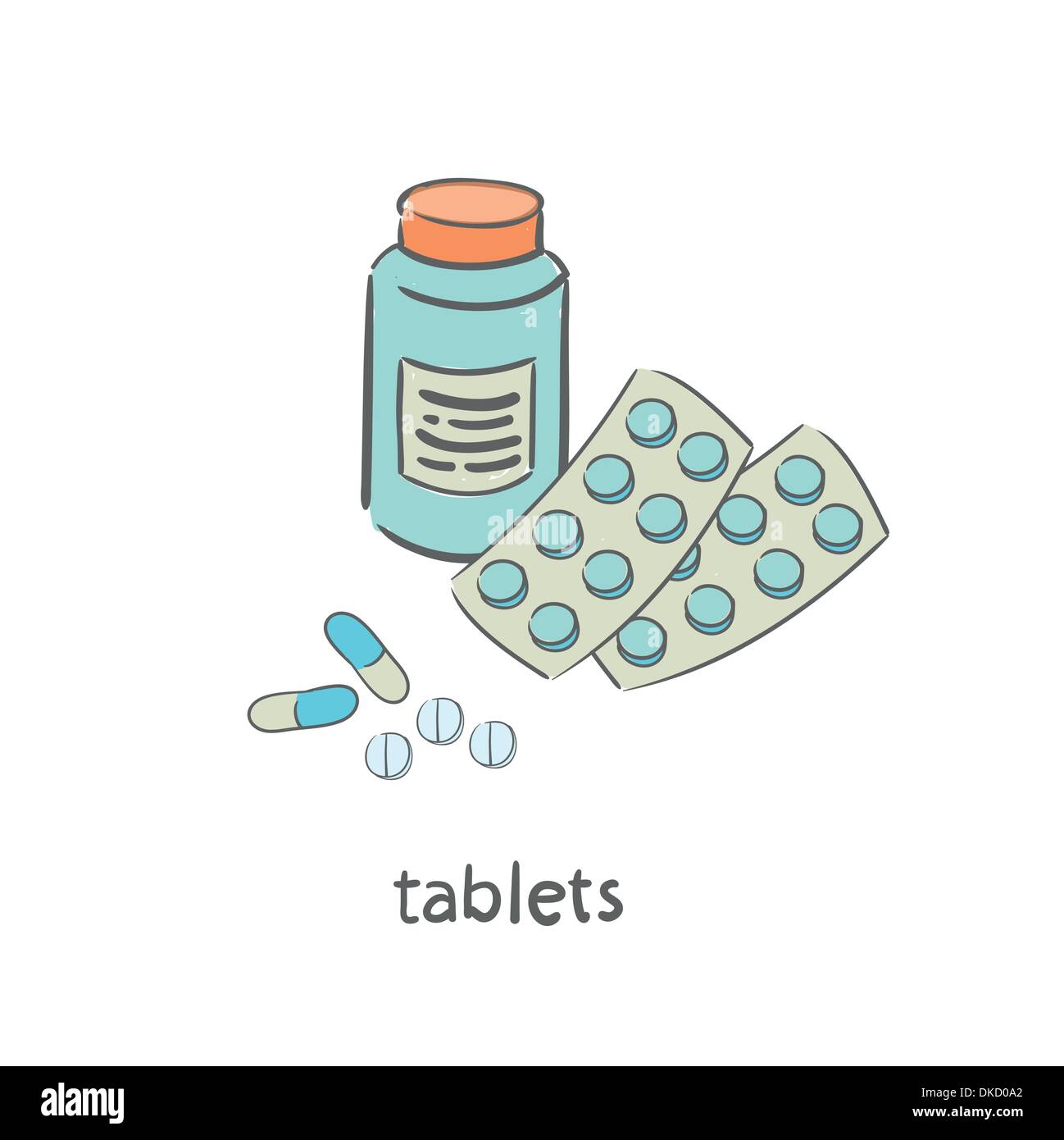 Medical pills Stock Vector