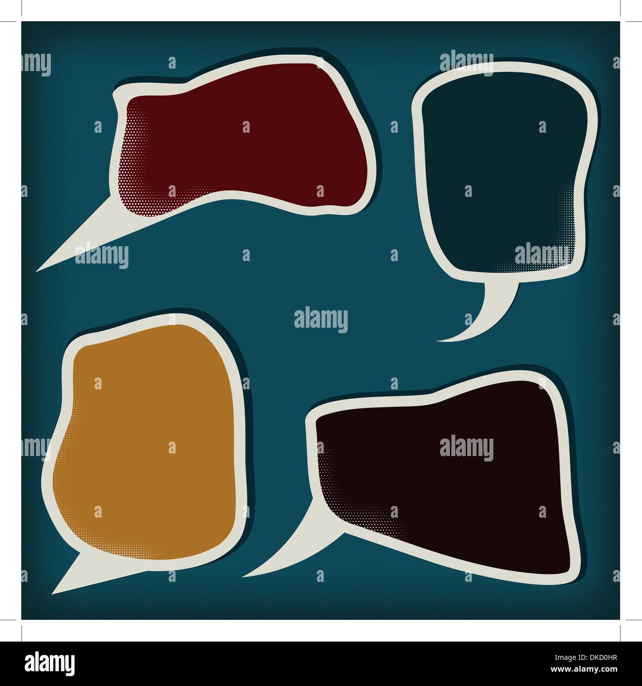 Vector set of speech bubbles Stock Vector Image & Art - Alamy