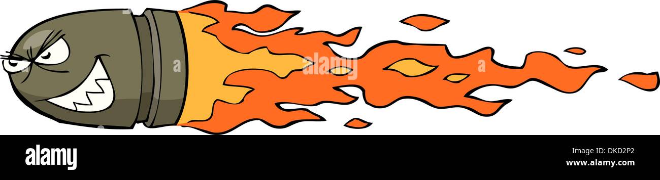 flying bullet vector