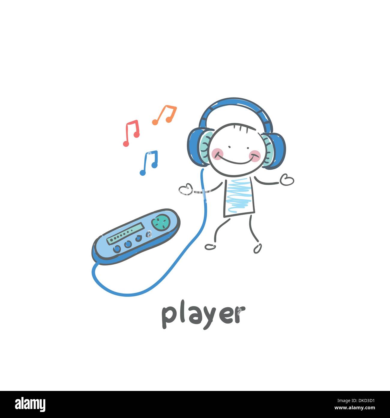 Personal mp3 player Stock Vector Images - Alamy