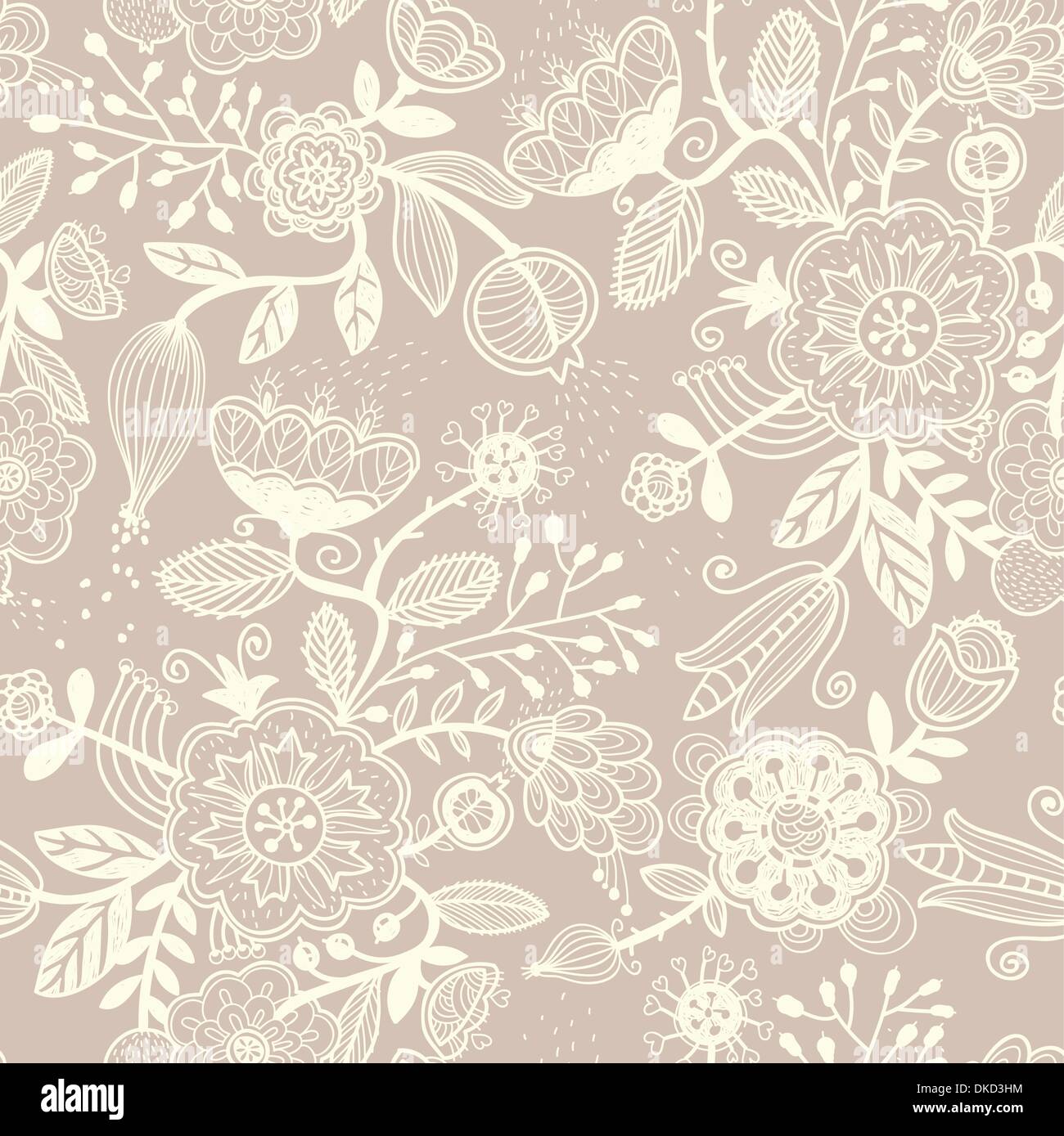 vector floral pattern Stock Vector Image & Art - Alamy