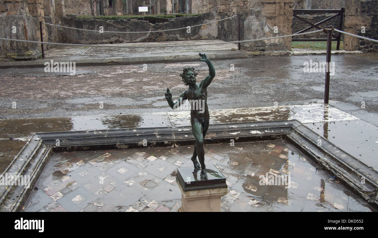 Statue, Pompeii, Campania, Italy Stock Photo