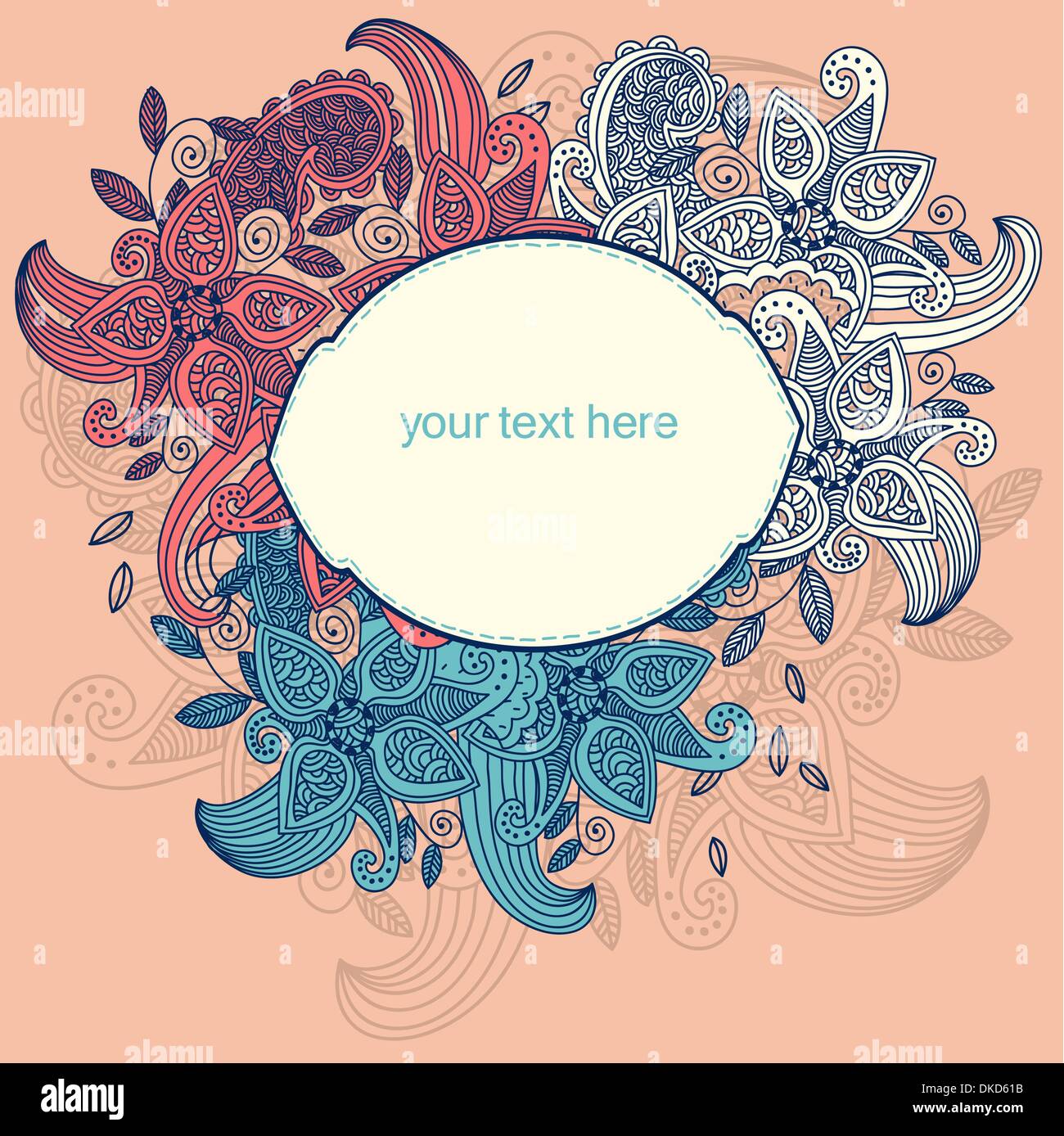 vector floral frame Stock Vector Image & Art - Alamy
