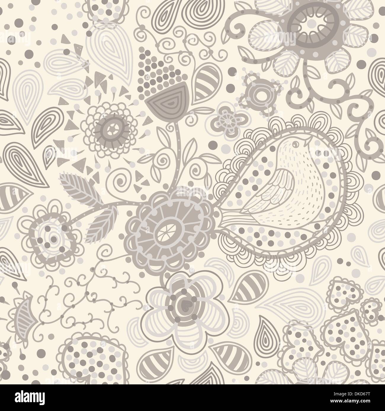 vector floral seamless texture Stock Vector Image & Art - Alamy