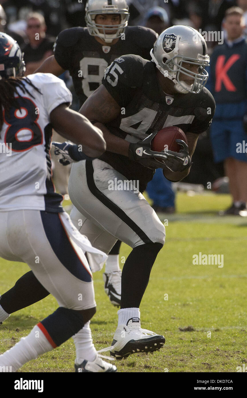 Nov 6, 2011; Oakland, CA, USA; Denver Broncos cornerback Champ Bailey (24)  before a play against the Oakland Raiders during the second quarter at O.co  Coliseum. Denver defeated Oakland 38-24 Stock Photo - Alamy